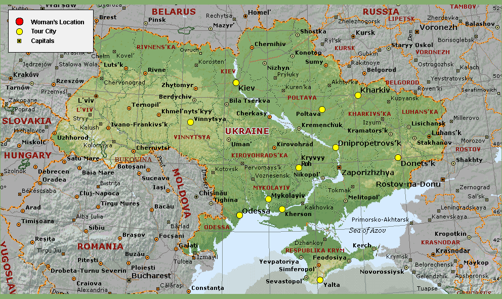 Map of Ukraine